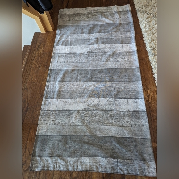 Bouclair gray scale cloth shower curtain 12 grommets & liba USA liner new! - Picture 7 of 16